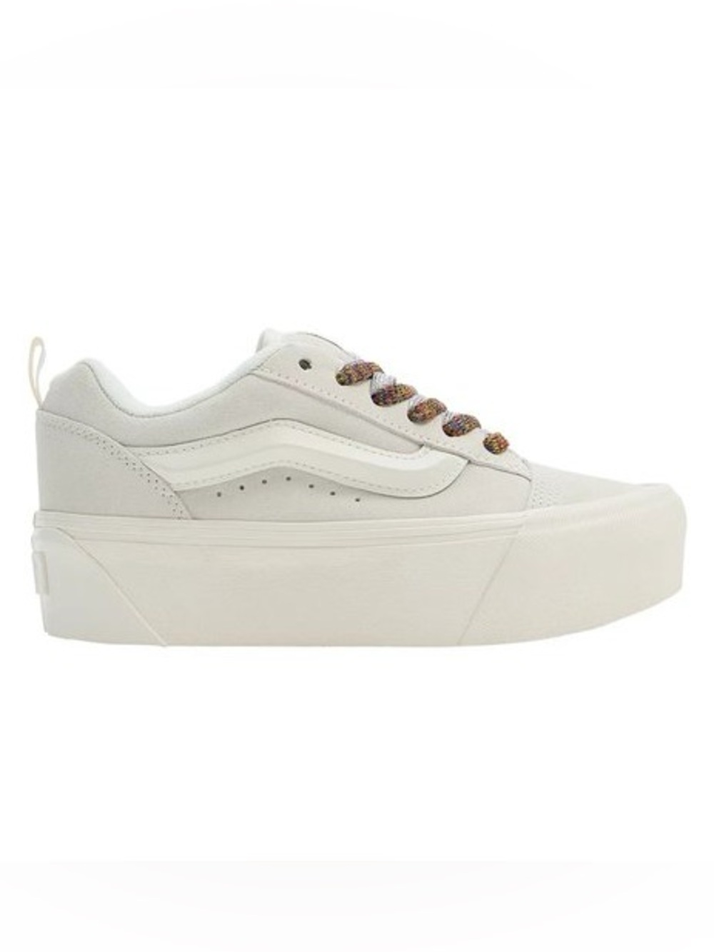 [BRAND NEW] VANS KNU STACK WHITE MULTI-COLOR LACES WOMENS SHOES SIZE 10 SNEAKERS